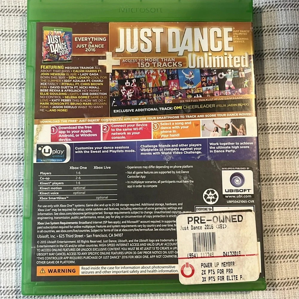 Xbox just dance