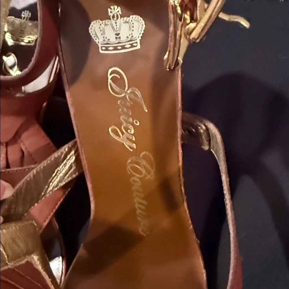 Juicy Couture strappy platform