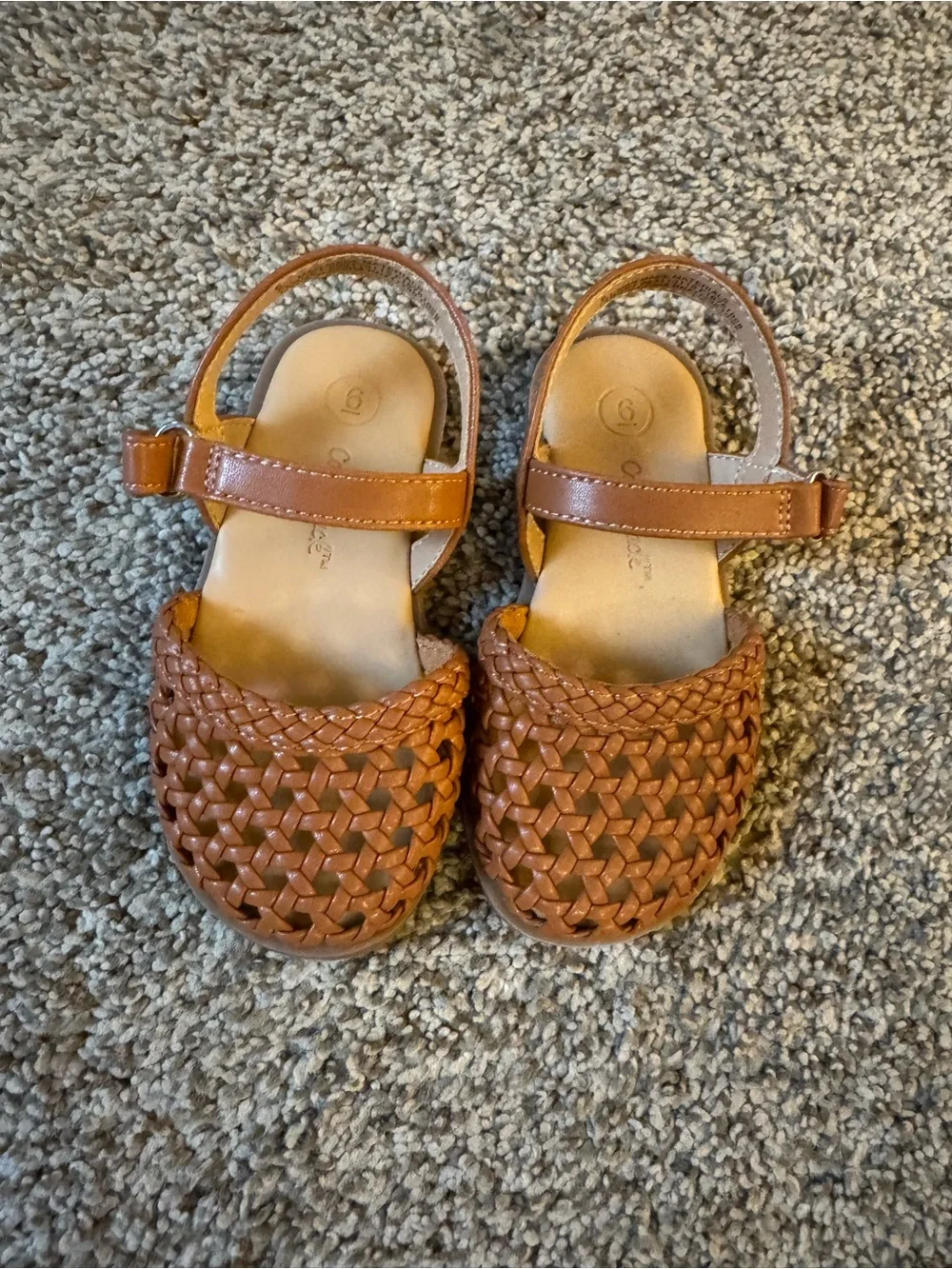 Toddler size 6 Cat & Jack Brown Woven Sandals