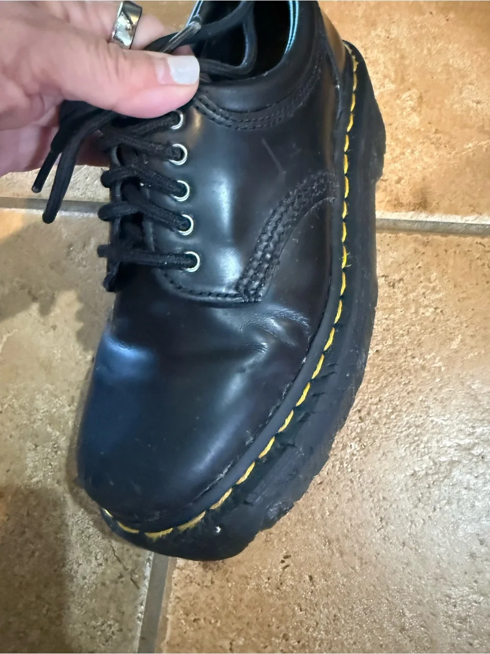 Dr. Martens black leather