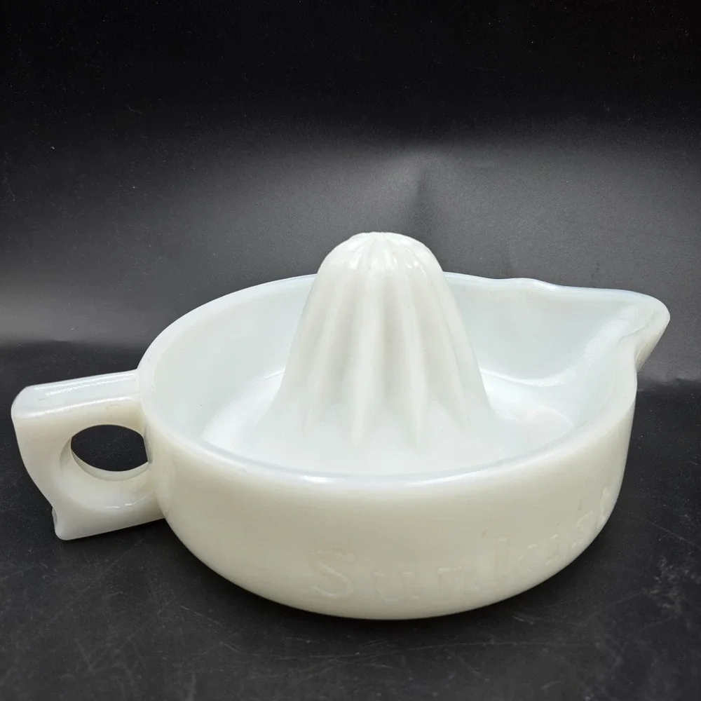 Vintage 1950's White Milk Glass 