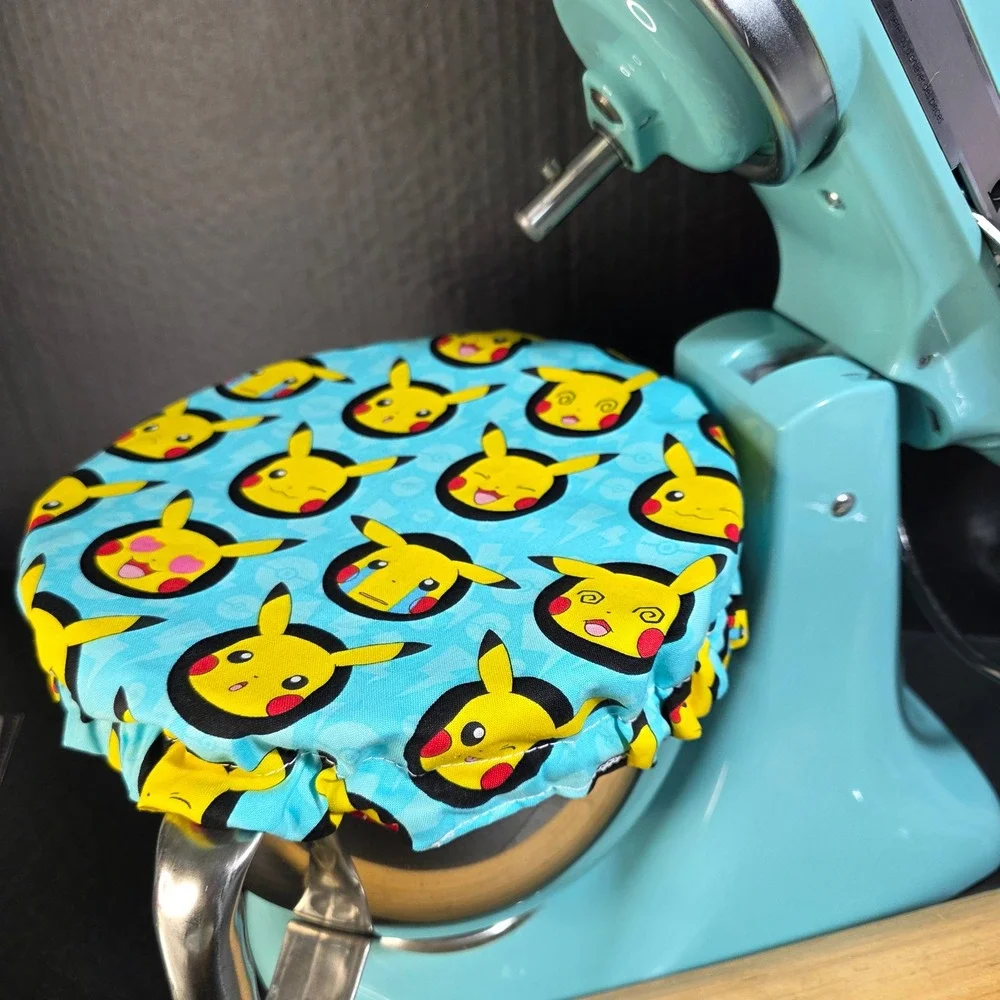 Pokemom Pikachu / Red Dot Reversible KitchenAid‎ Mixer Mixing Bowl Cover Baking