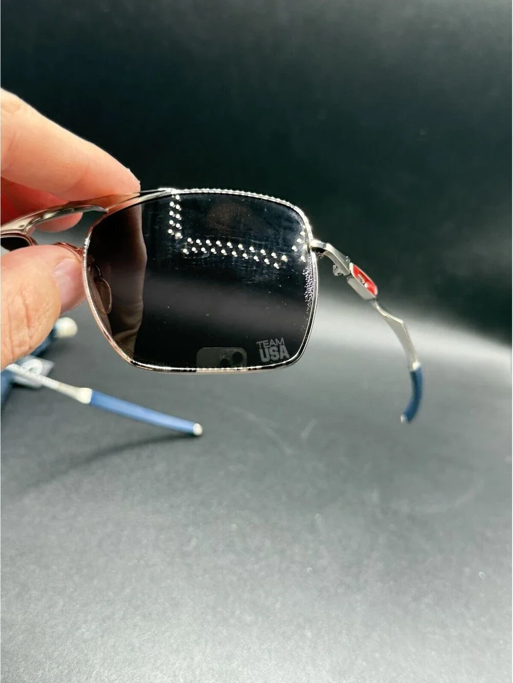 Oakley Deviation Polished Chrome/Grey Lenses OO4061-09 Team USA