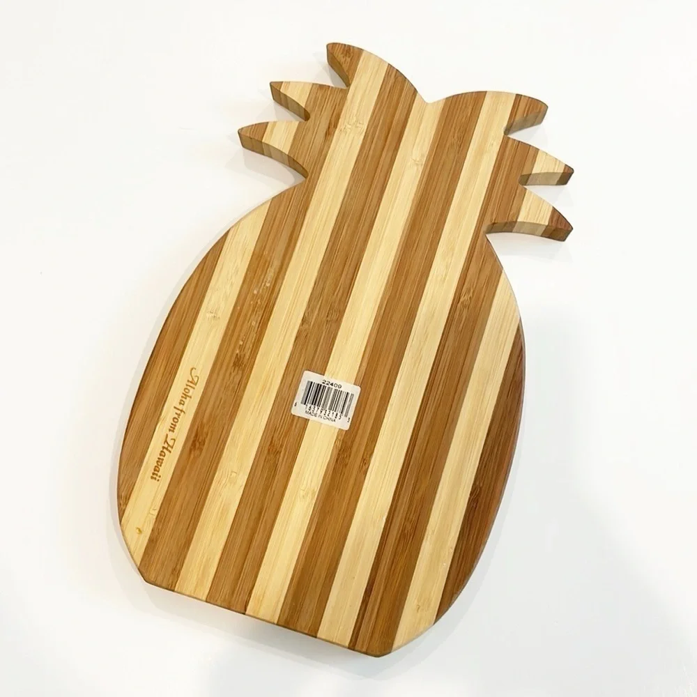 Pineapple Shaped Wooden Cutting Board