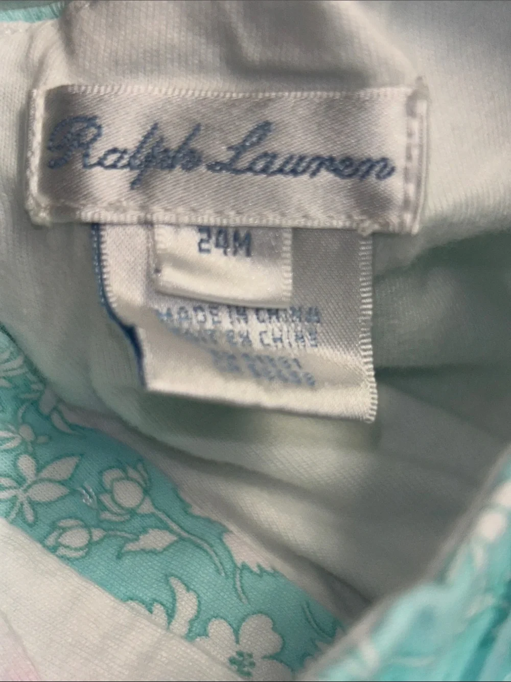 Ralph Lauren light aqua