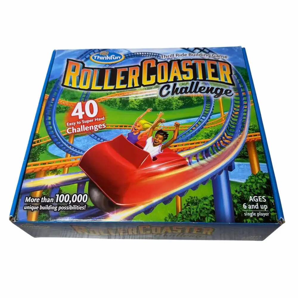 ThinkFun Roller Coaster Challenge Thrill Ride Building Logic Game