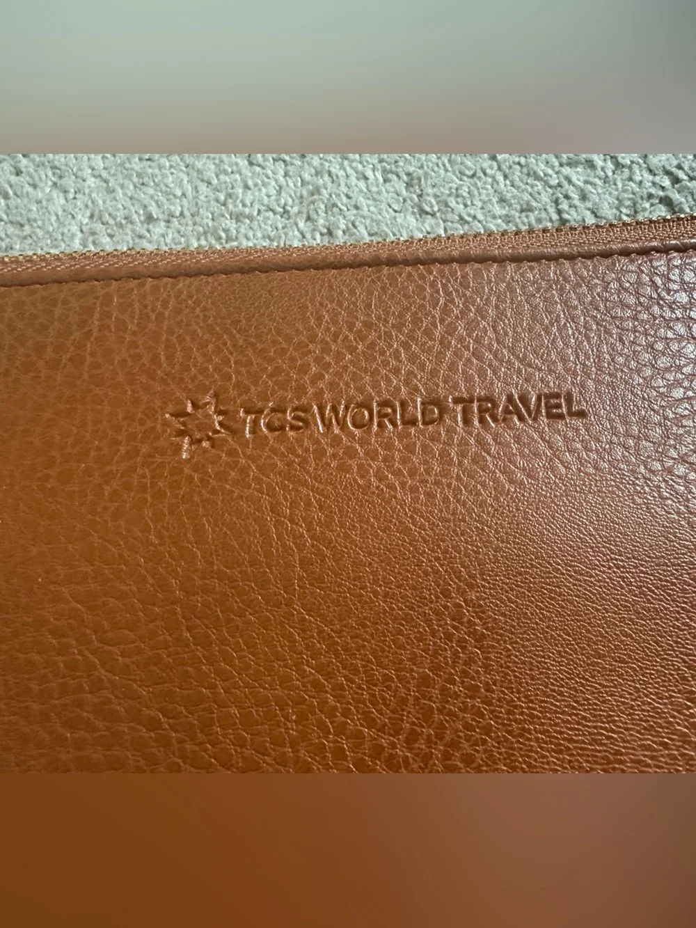 Leather TCS World Travel Document Organizer