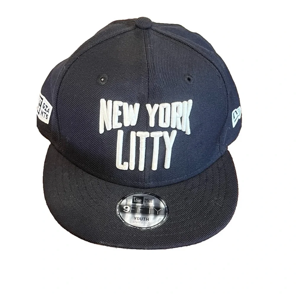 New York Litty Baseball Cap Youth Black NYC Retro Sporty Neutral Classic