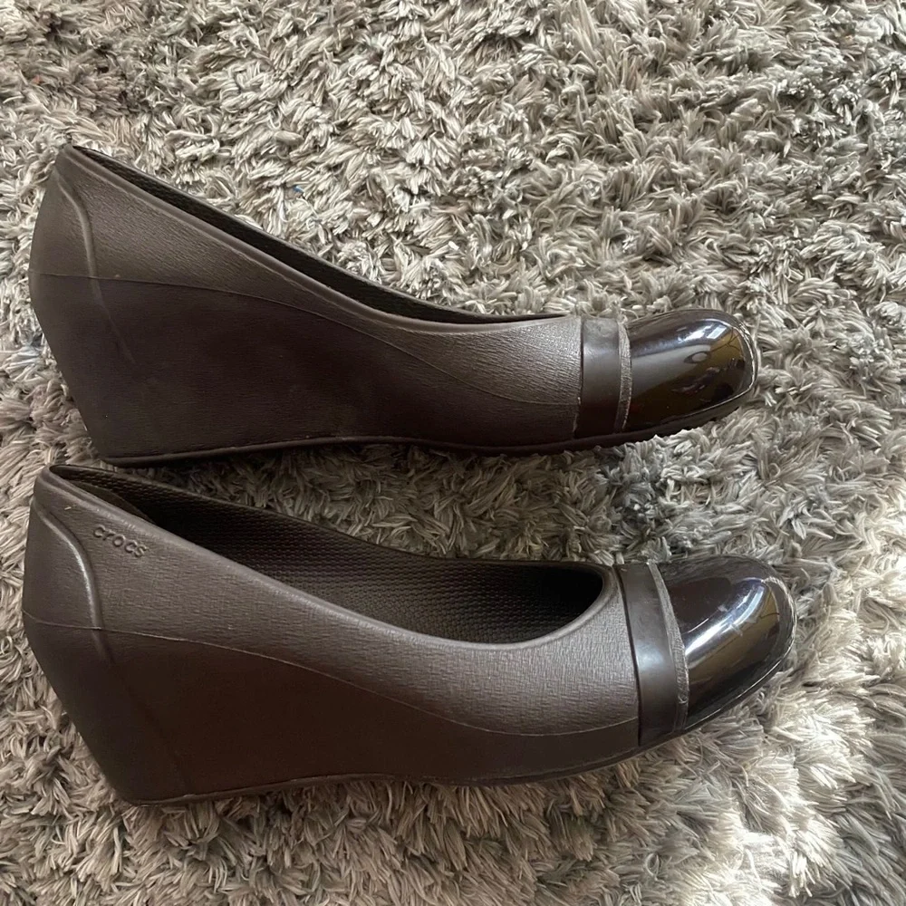 Crocs Cap toe Wedge Slide Shoes Women's