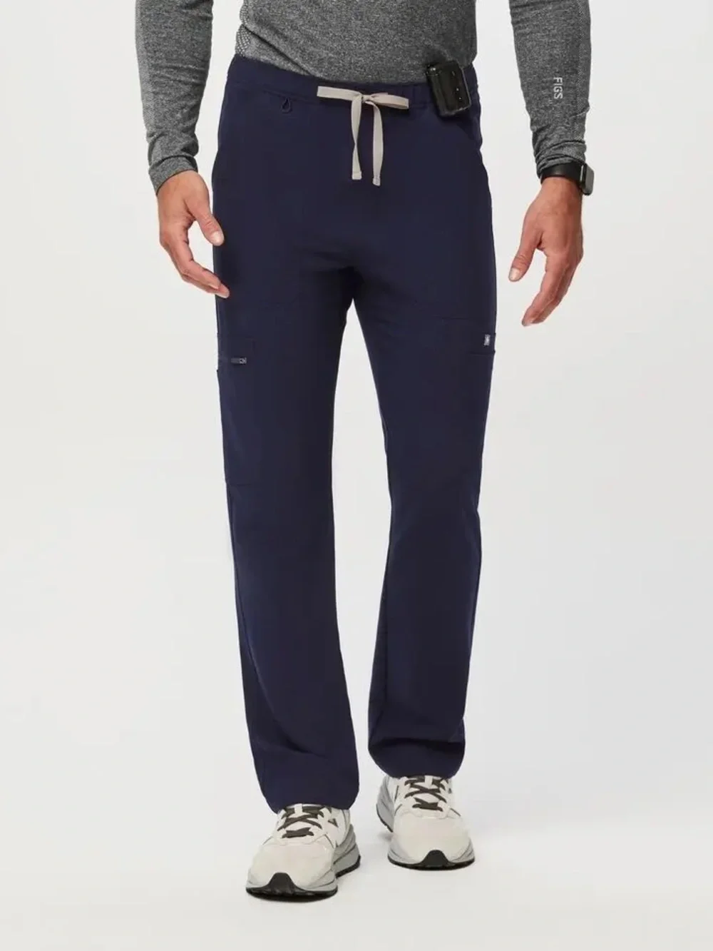 FIGS Men’s Navy Blue Cairo Cargo Straight-Leg Scrub Pants Size XL