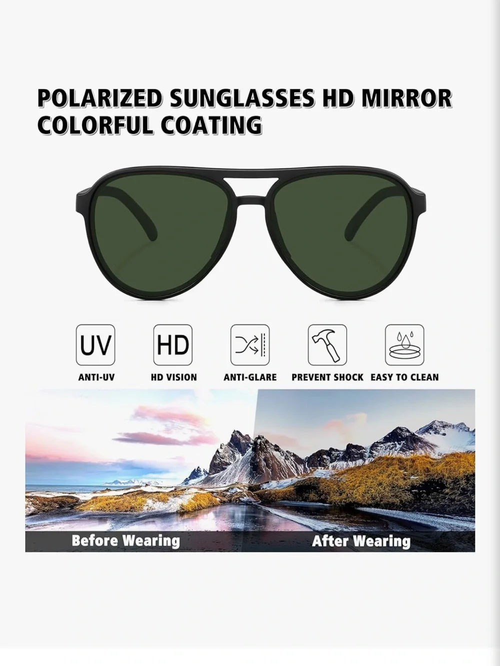 Storycoast polarized aviator