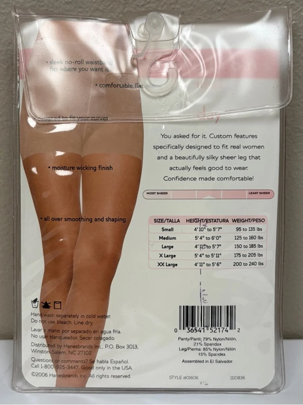 VTG Hanes Solutions Maximum Control Top Pantyhose Buff Beige M Silky Sheer NIP