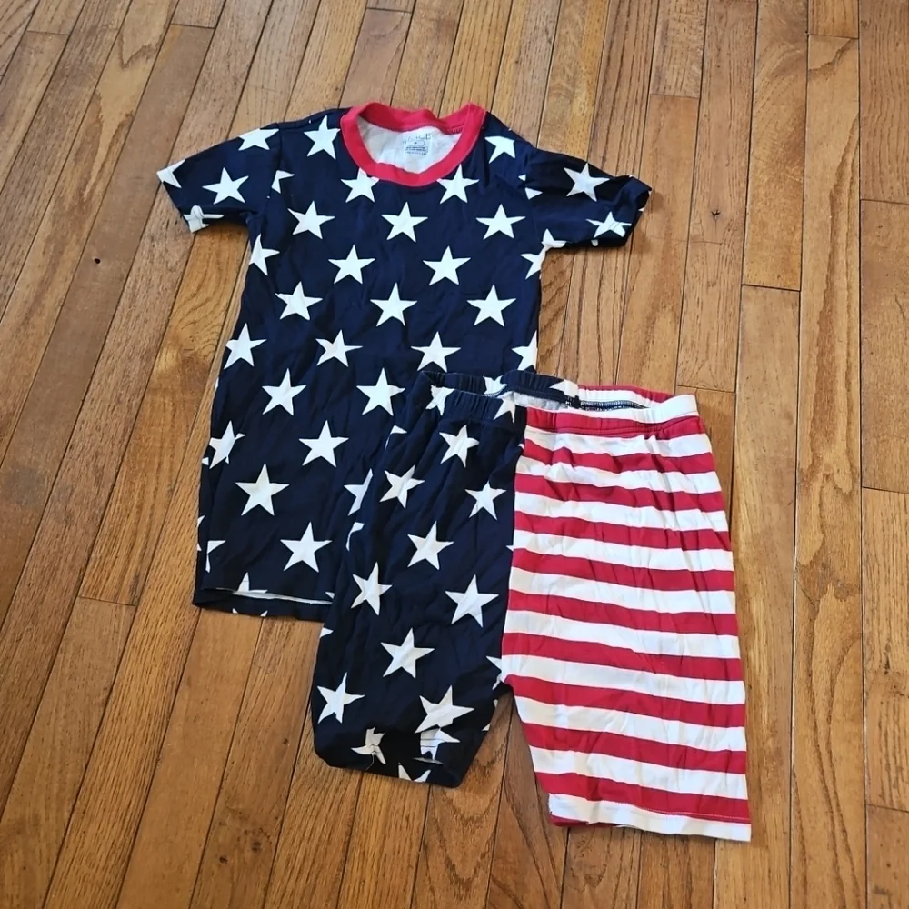 The Childrens Place Pajama  Boys Size 14 4th Of July USA Glow In Dark