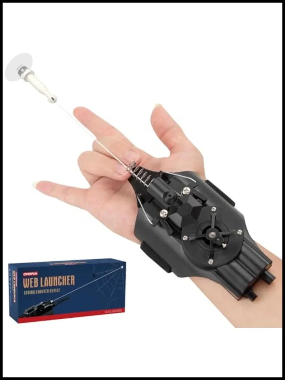 Web Launcher String Shooter Toy | Superhero Role-Play | Rechargeable | 8ft Range
