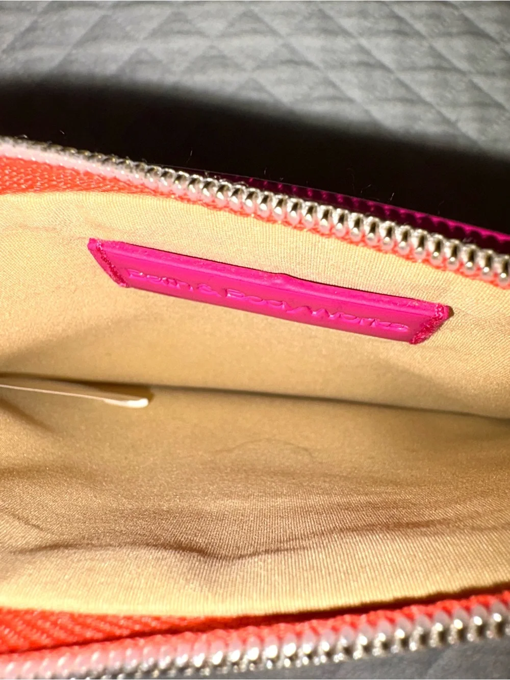 Bath & Body Works Hot Pink Patent Zip Pouch