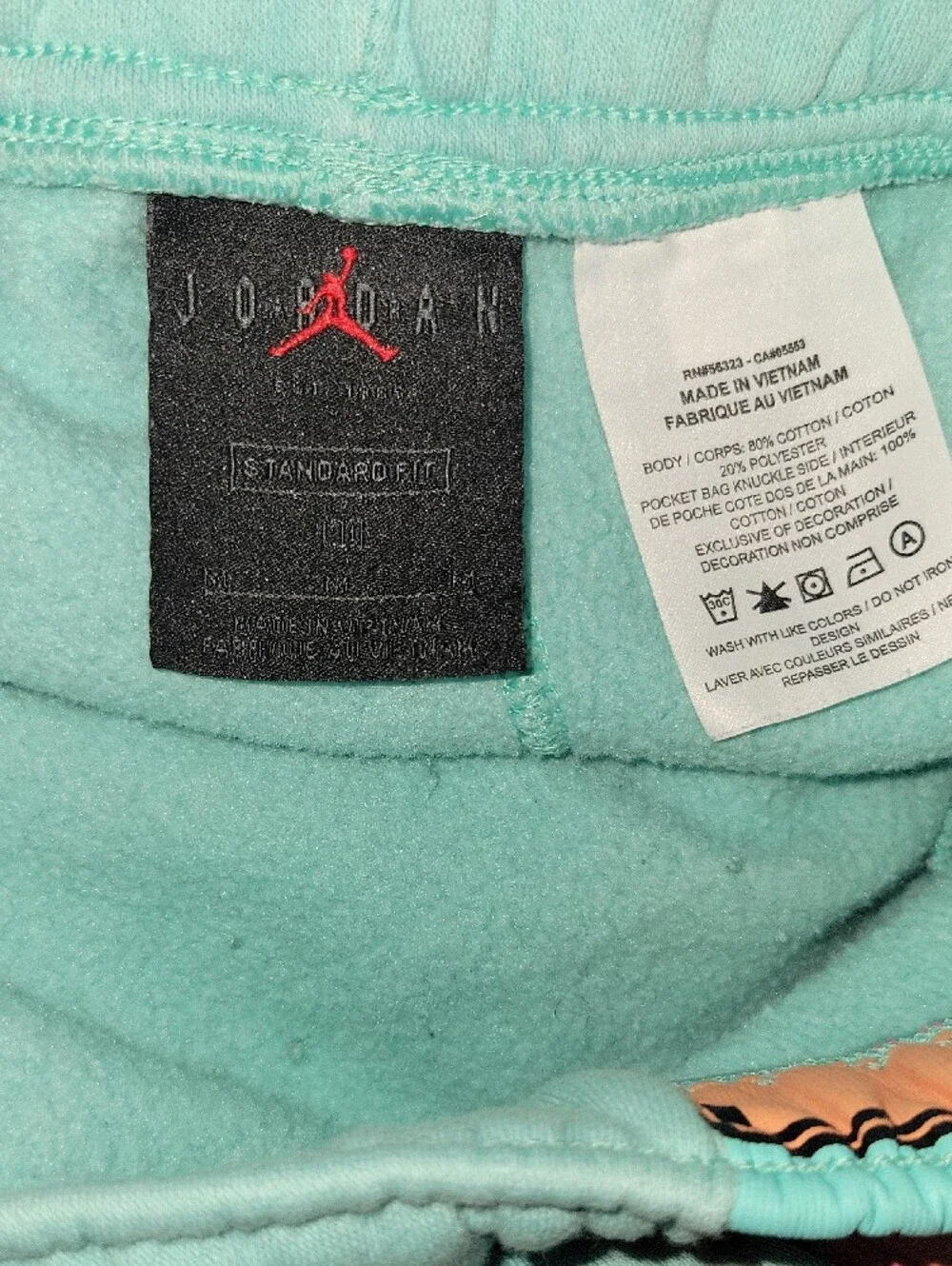 Jordan hem orange