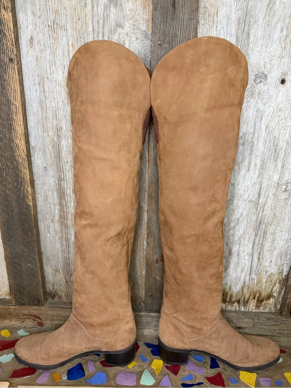 Stuart Weitzman Dunkirk Brown Suede Over the Knee Boots 6.5