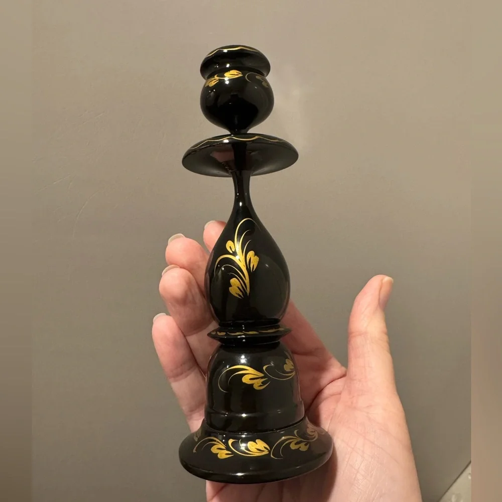 6 1/2” x 2 1/2” elegant black