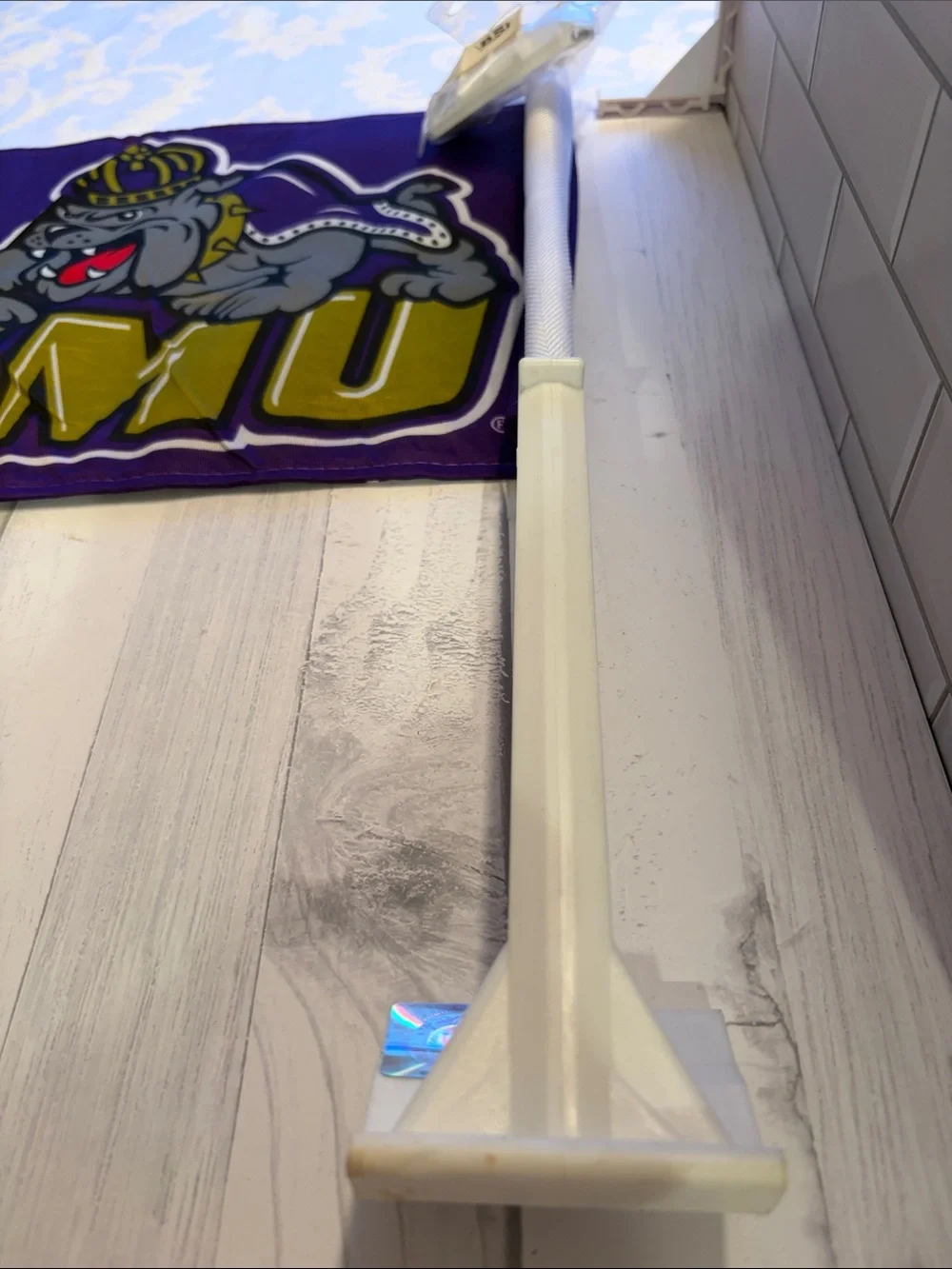 JMU Bulldog Flag Banner in Purple and Gold