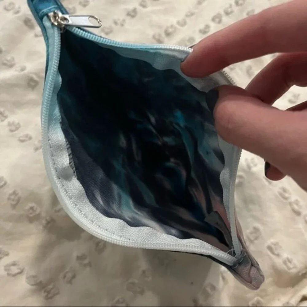 NEW Tie Dye Cotton Canvas Makeup Jewelry Bag with Zipper