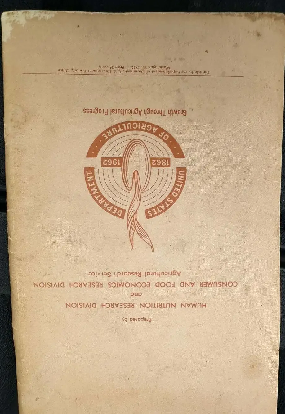 U.S. Department of Agriculture 1962 edition