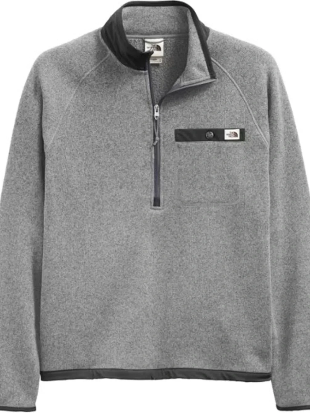 The North Face Men's Gray Half-Zip Fleece Pullover