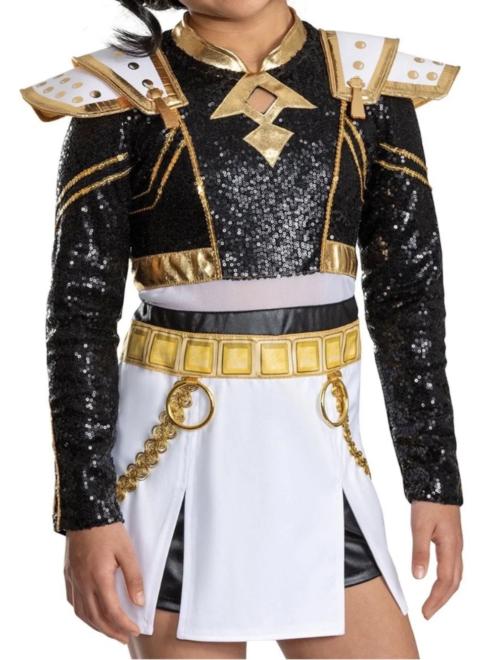 KPop Demon Hunters Zoey Kids Prestige Costume and WIG (BOTH) Size 4-6x NEW
