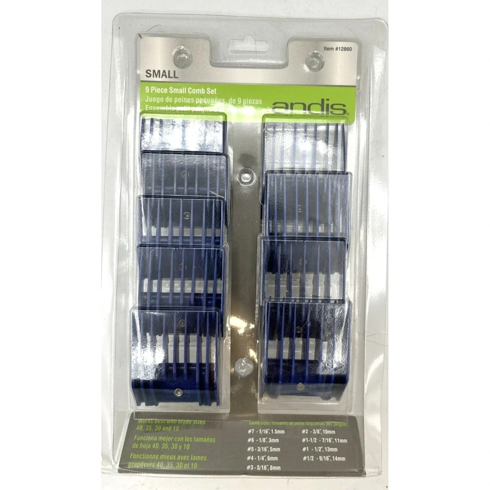Andis‎ 9 Piece Small Comb Set