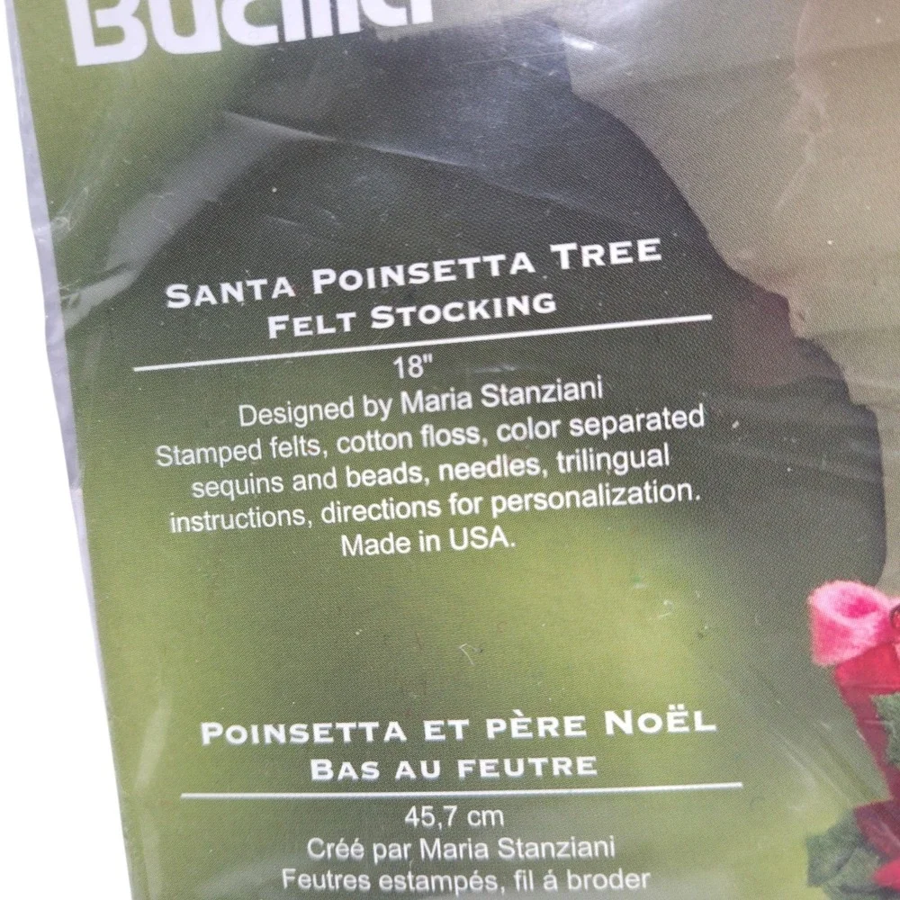 Bucilla santa poinsettia