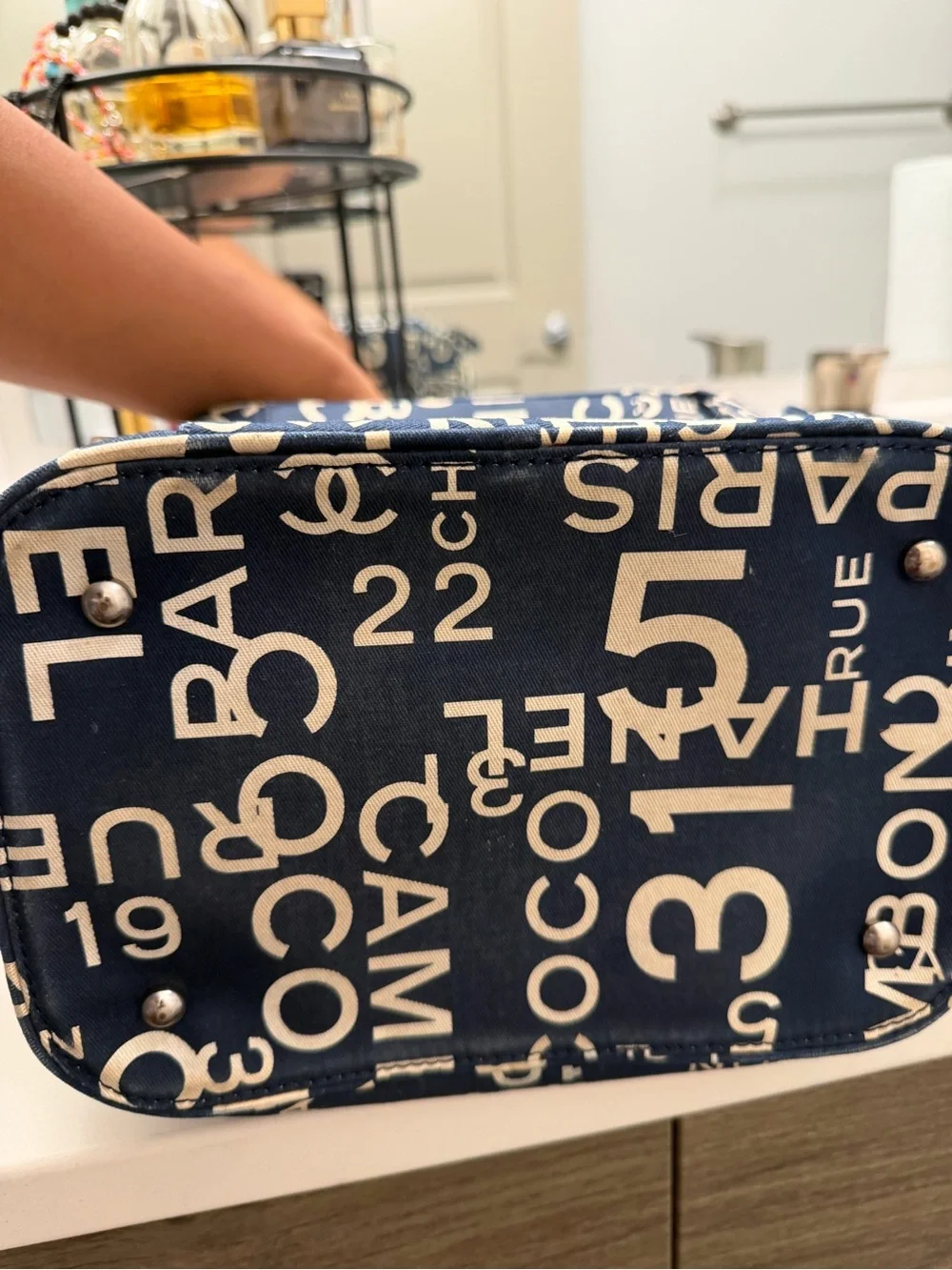 CHANEL canvas vanity