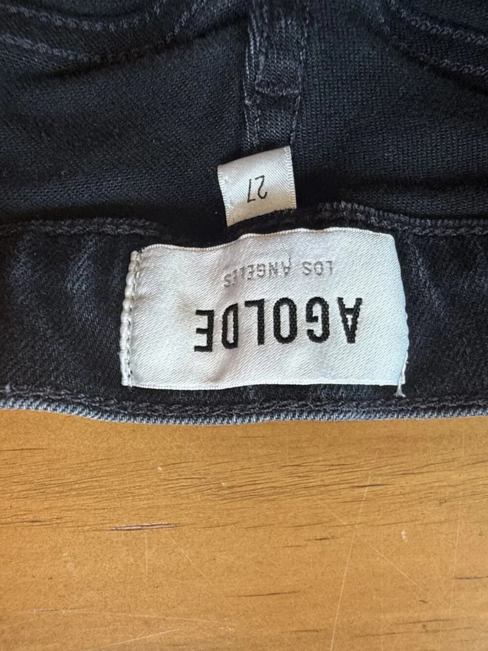 AGOLDE Black High-Rise Skinny Jeans Size 27