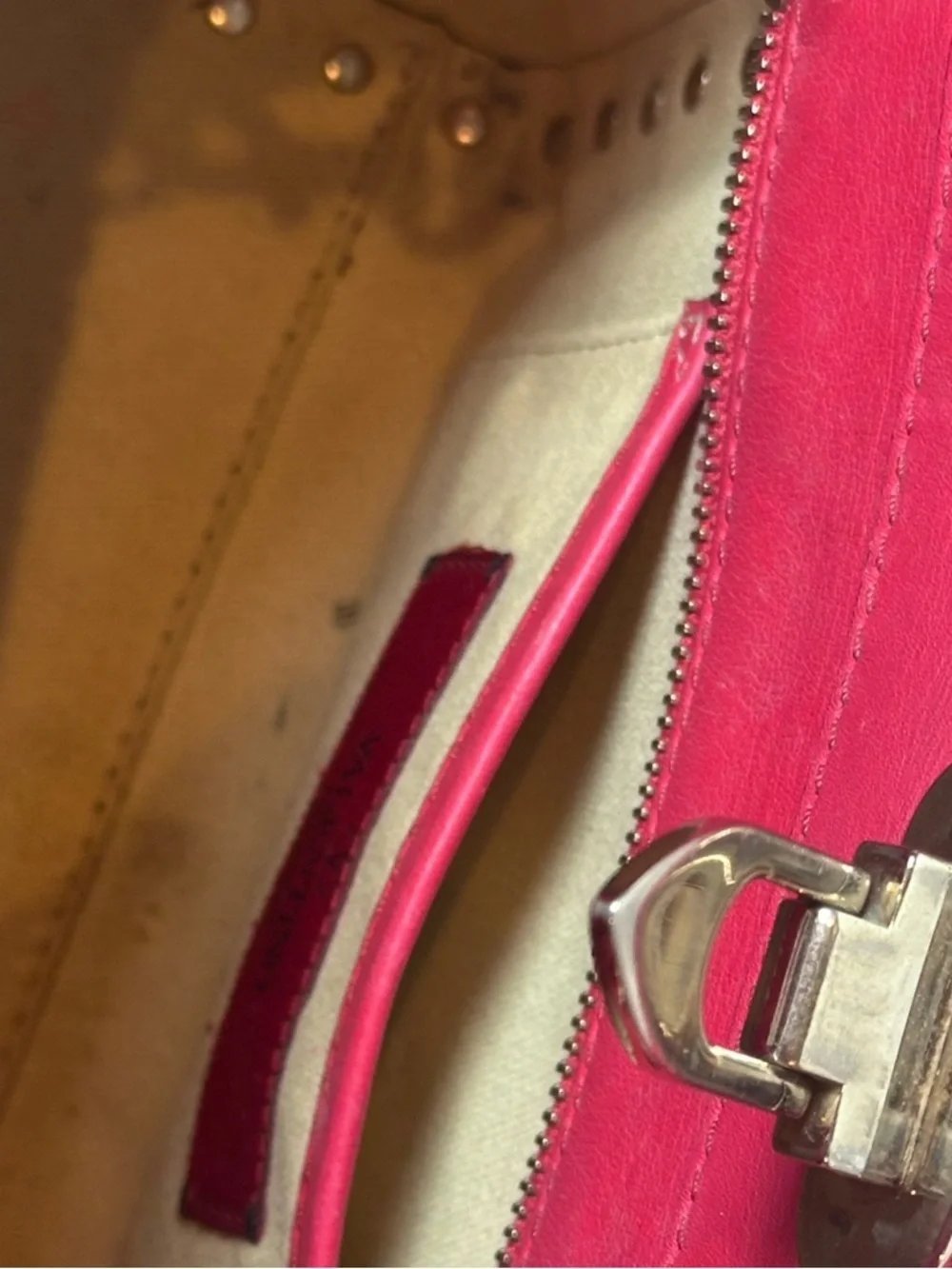 Valentino Garavani Rockstud Crossbody / Tote Bag - Hot Pink