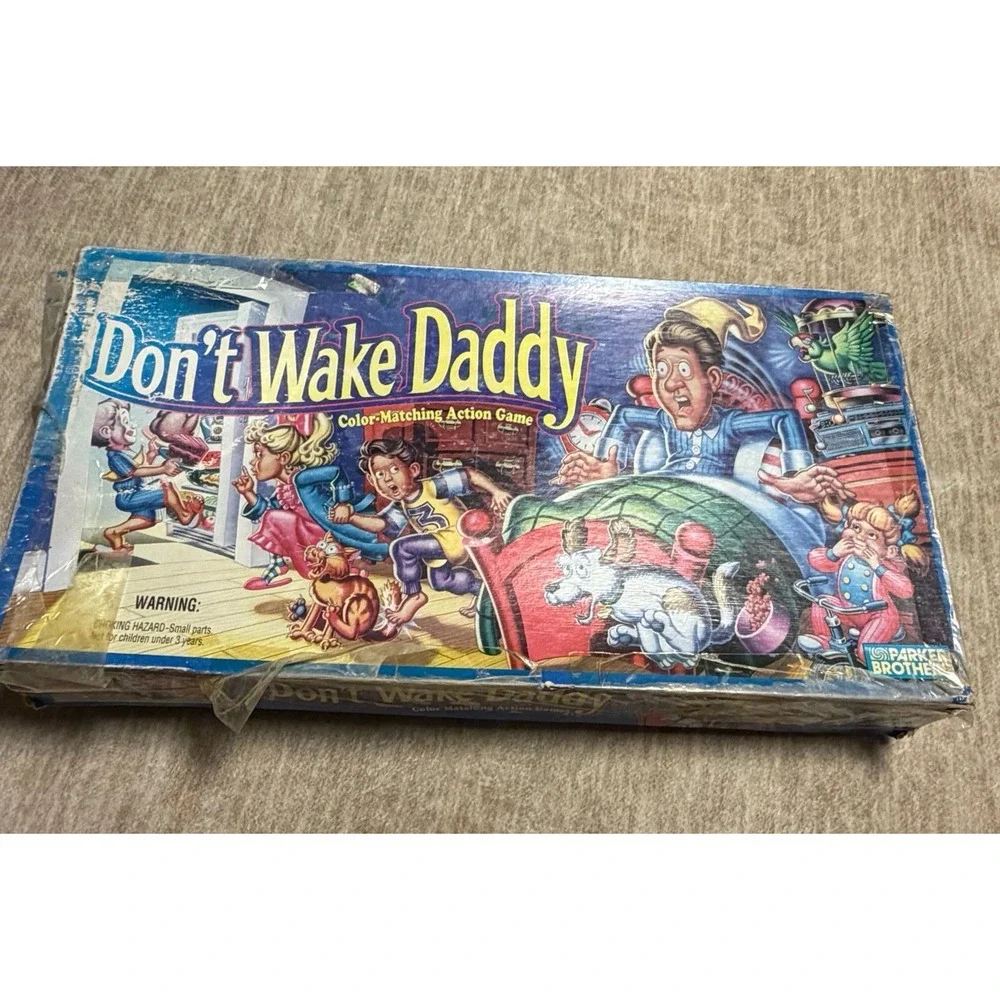 Vintage Don't Wake Daddy Board Game Parker Brothers 1992 Complete‎ Read Desc