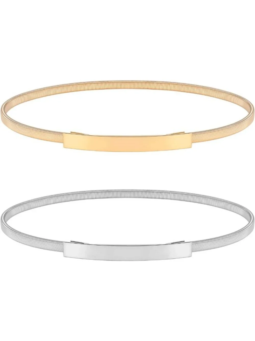 Stylish Skinny Metal Cinch Belt for Women - Adjustable Thin Waist Belt in