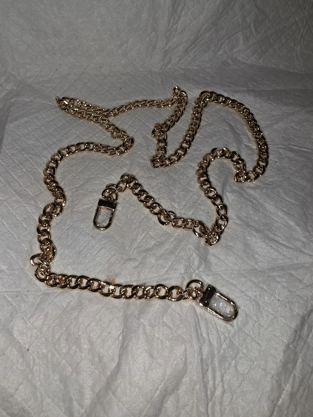 Gold-Tone Chain Strap for Replavement Or Conversion Of A Wallet