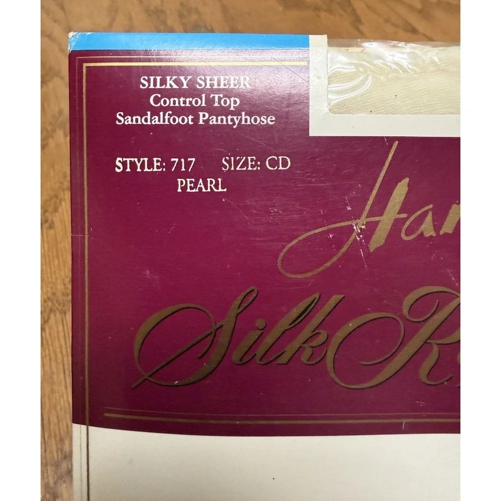 Hanes Silk Reflections Control Top Pantyhose Size‎ CD Pearl Sandlefoot NEW NOS
