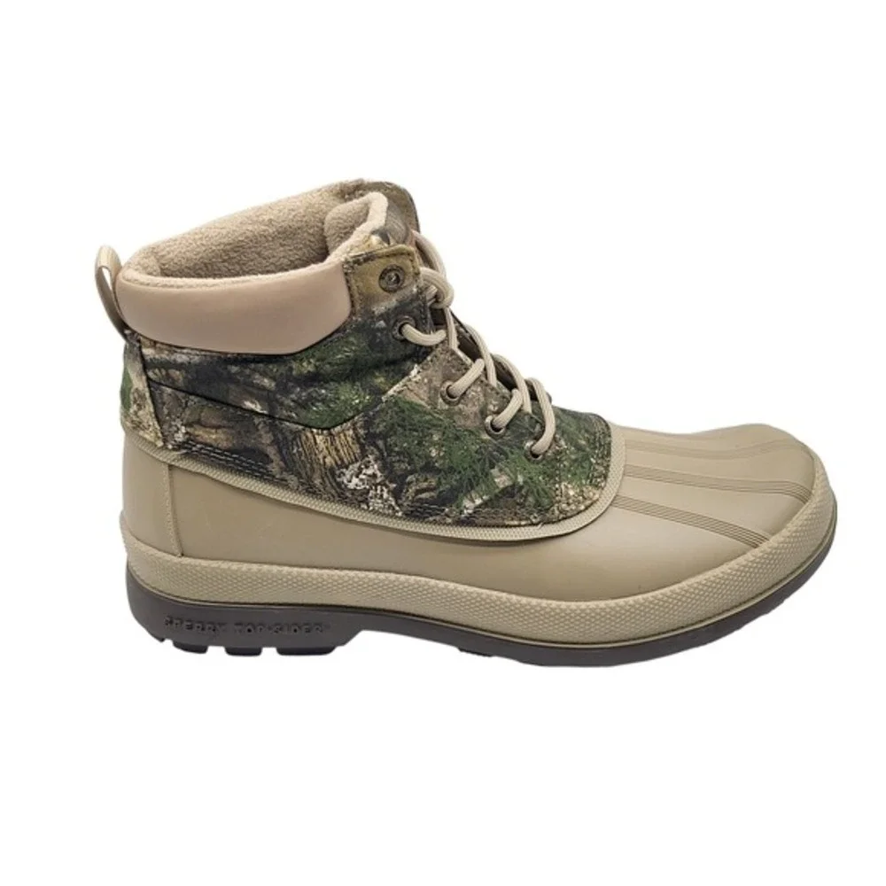 Sperry Cold Bay Chukka Duck Boots Realtree Camo Waterproof‎ Men's 10.5 Olive