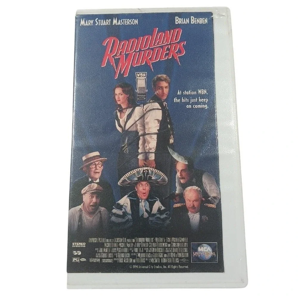 Radioland‎ Murders VHS 1994 Clamshell Case VTG Comedy Mystery Former Rental