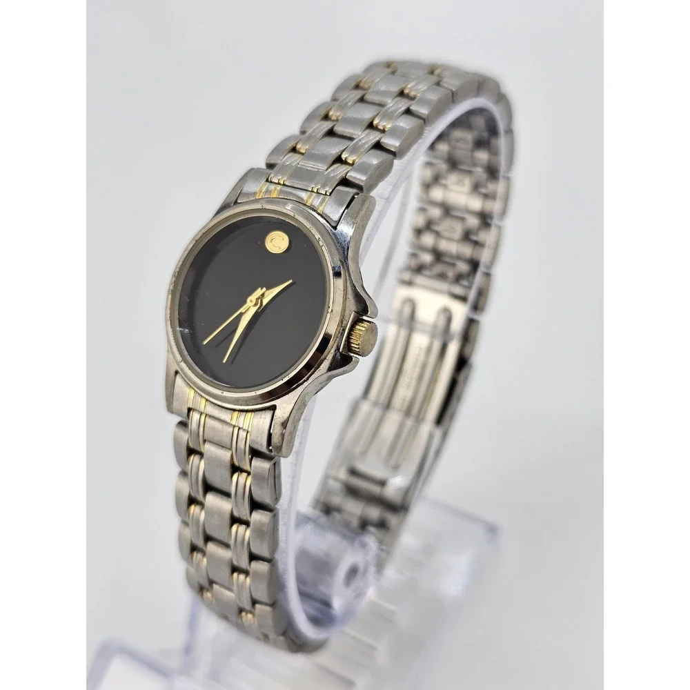 Cherokee‎ Women's Watch 25MM Black Dial Gold Gray Bracelet Band 7