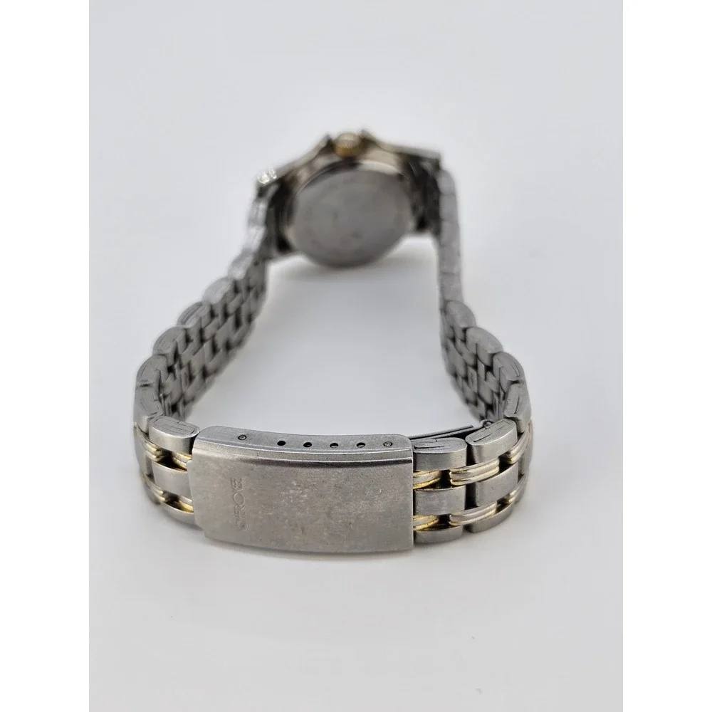 Cherokee‎ Women's Watch 25MM Black Dial Gold Gray Bracelet Band 7