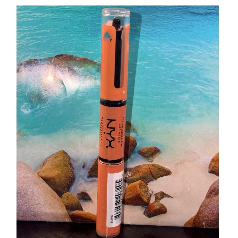 NYX Shine Loud High Shine Lip Color Goal Crusher SLHP02 Liquid Lipstick Orange