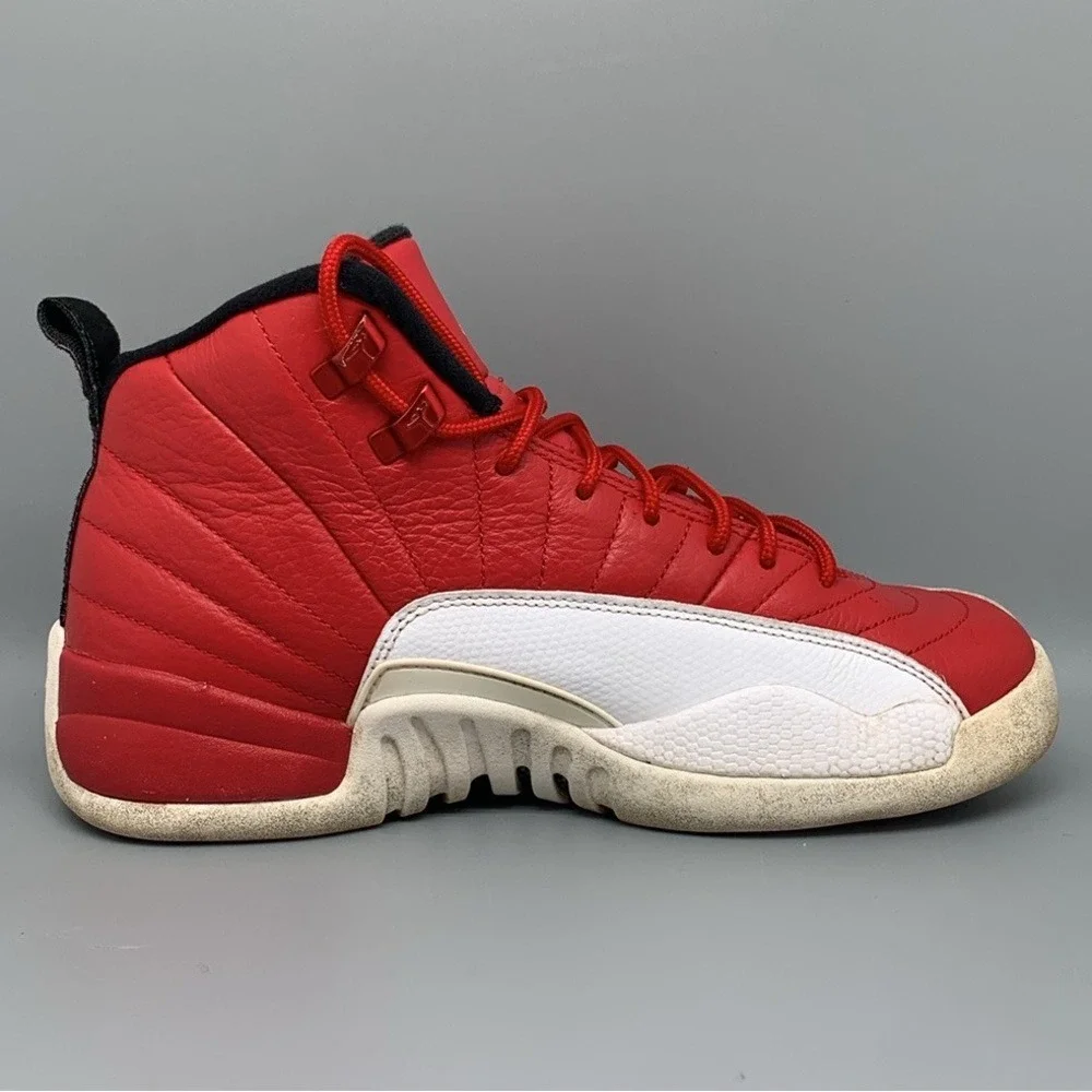 Jordan 12 Retro Gym Red Basketball Shoes 153265-600 Youth Sz 7Y / Women's Sz 8.5