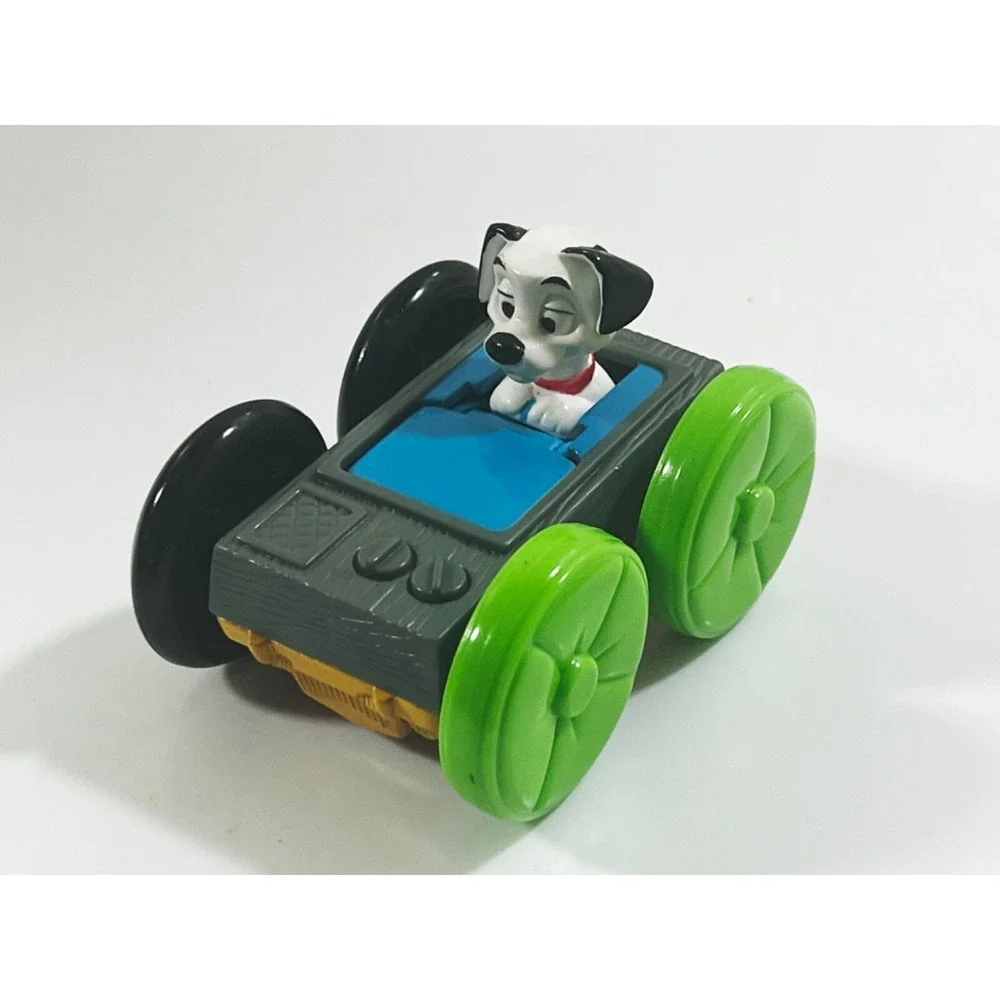 Vintage 1998 McDonald's Disney 101 Dalmatians Flip Car‎ Cruella De Vil Puppy Dog