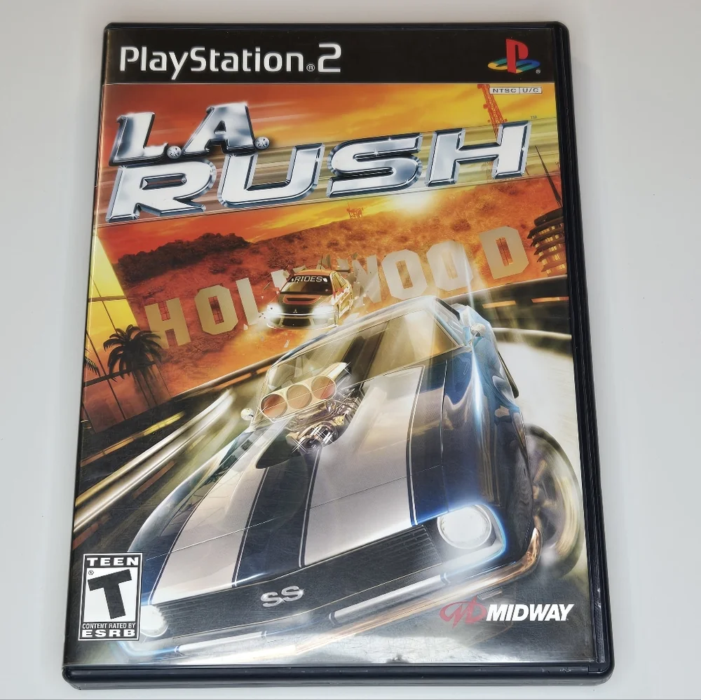 LA Rush for PlayStation 2 - Black, Conplete Tested Working Video Game Ps2