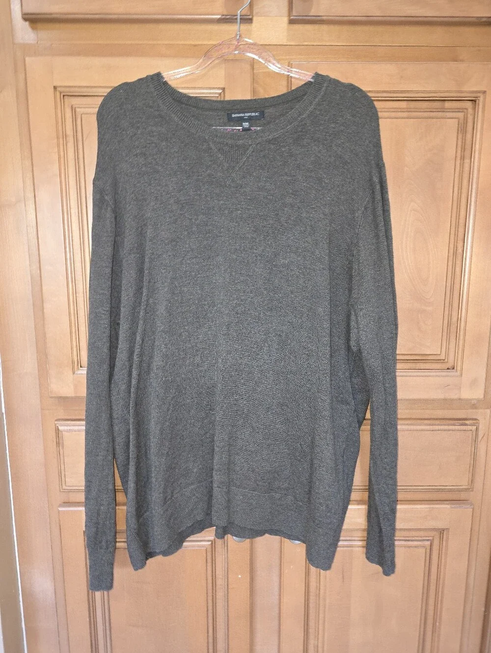 Banana Republic Men's Crewneck Sweater - Olive Green