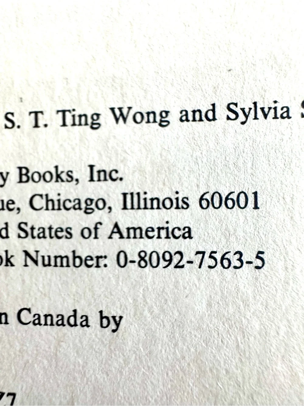 Madame wongs cookbook by