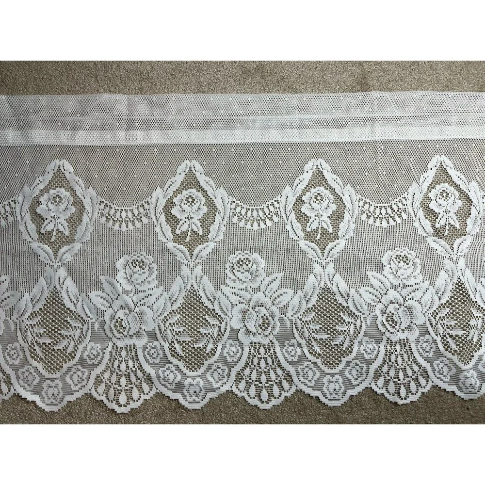 VTG‎ Lace Curtain Valance 58X18