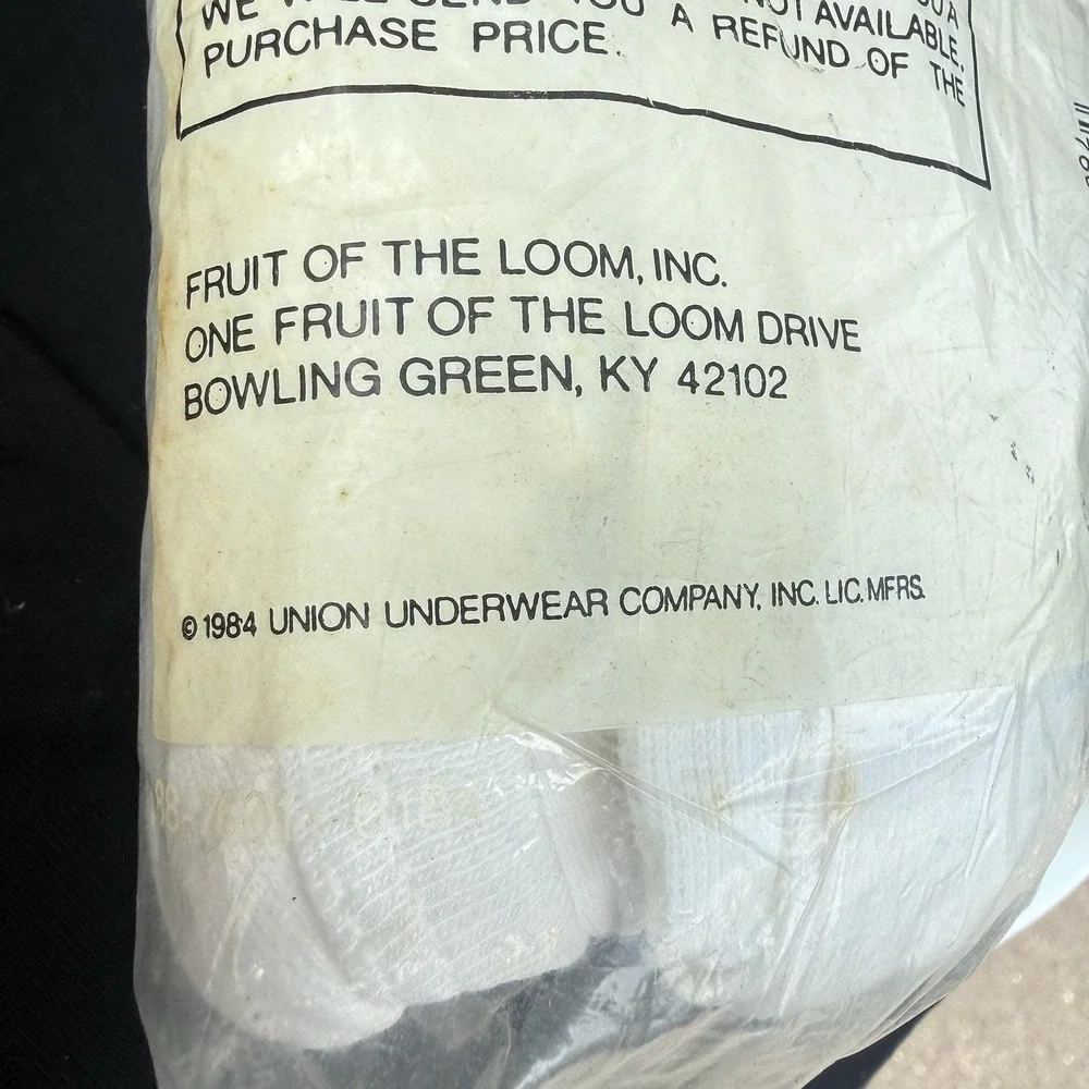Fruit of the Loom product vintage