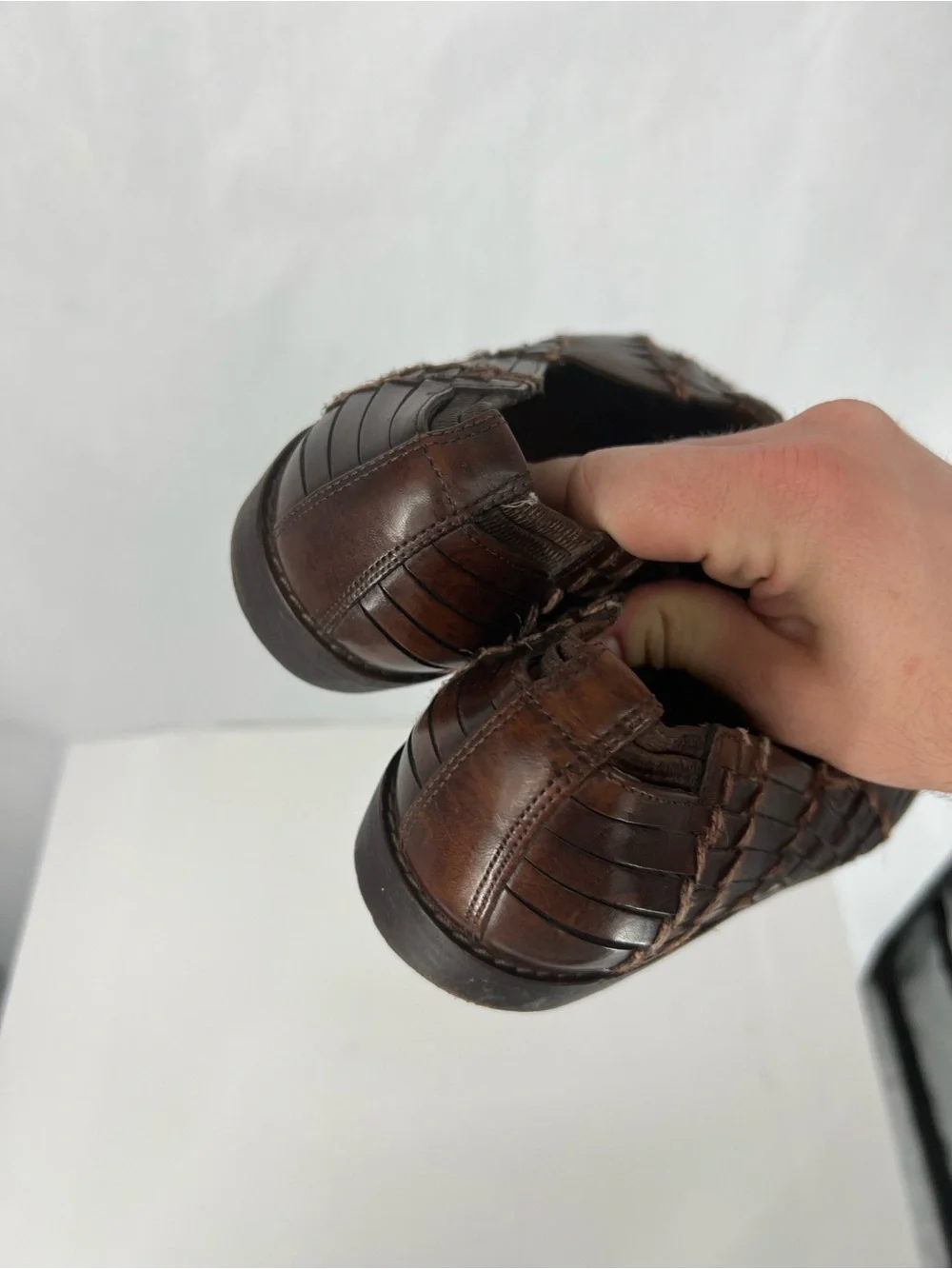 Cole Haan handwoven leather