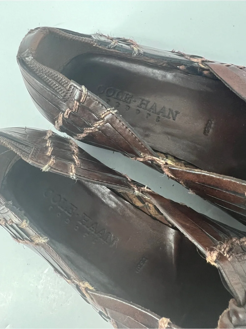 Cole Haan handwoven leather